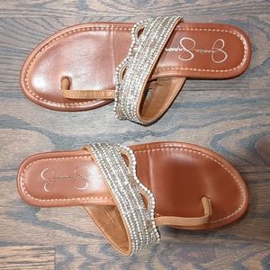 Jessica Simpson jewel sandals